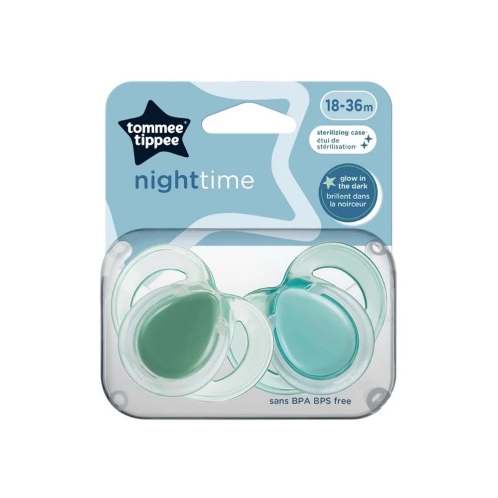 Pacifier Tommee Tippee Night Time Toddler Size 18-36 Mo.